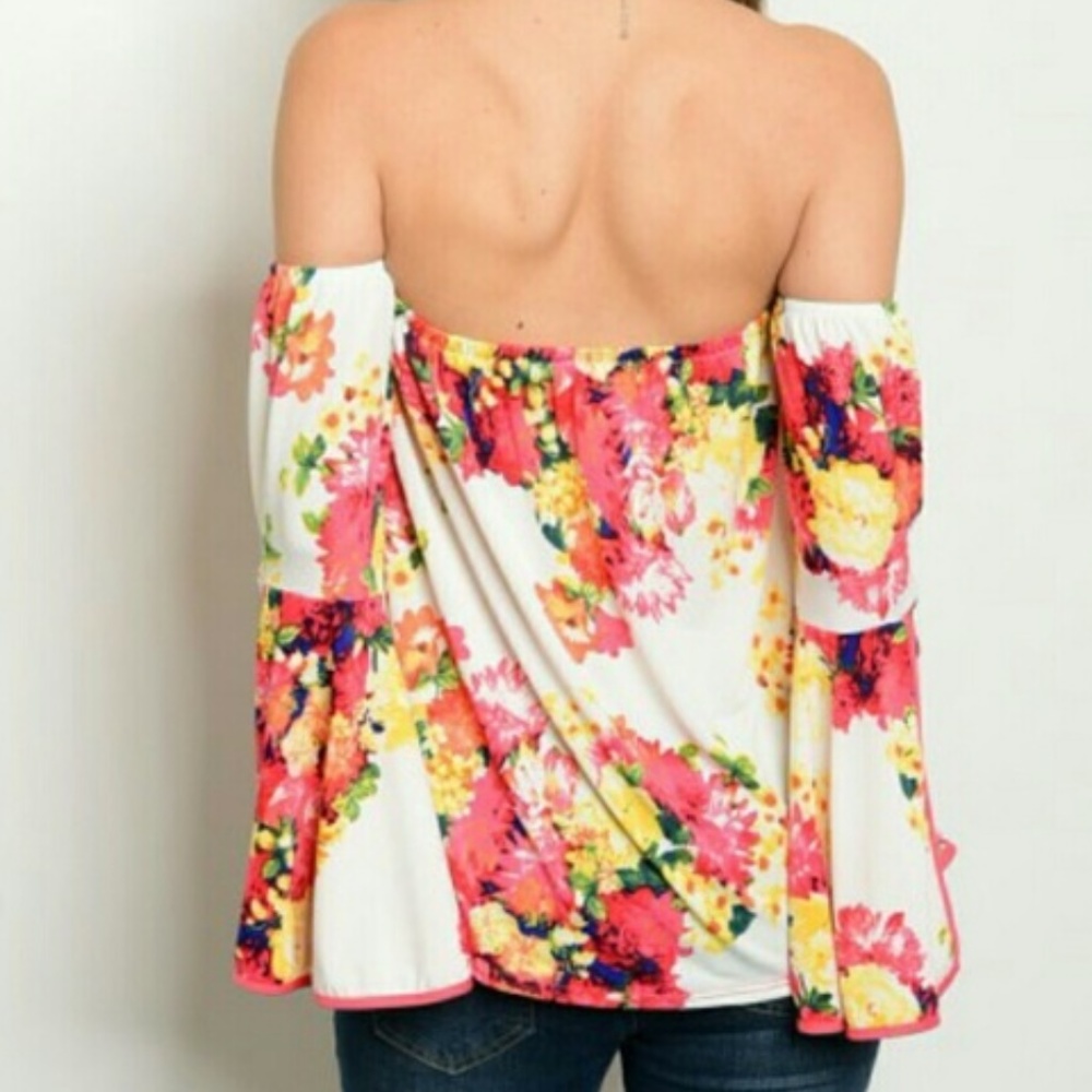 FLORAL PRINT TOP - Picture 2 of 2